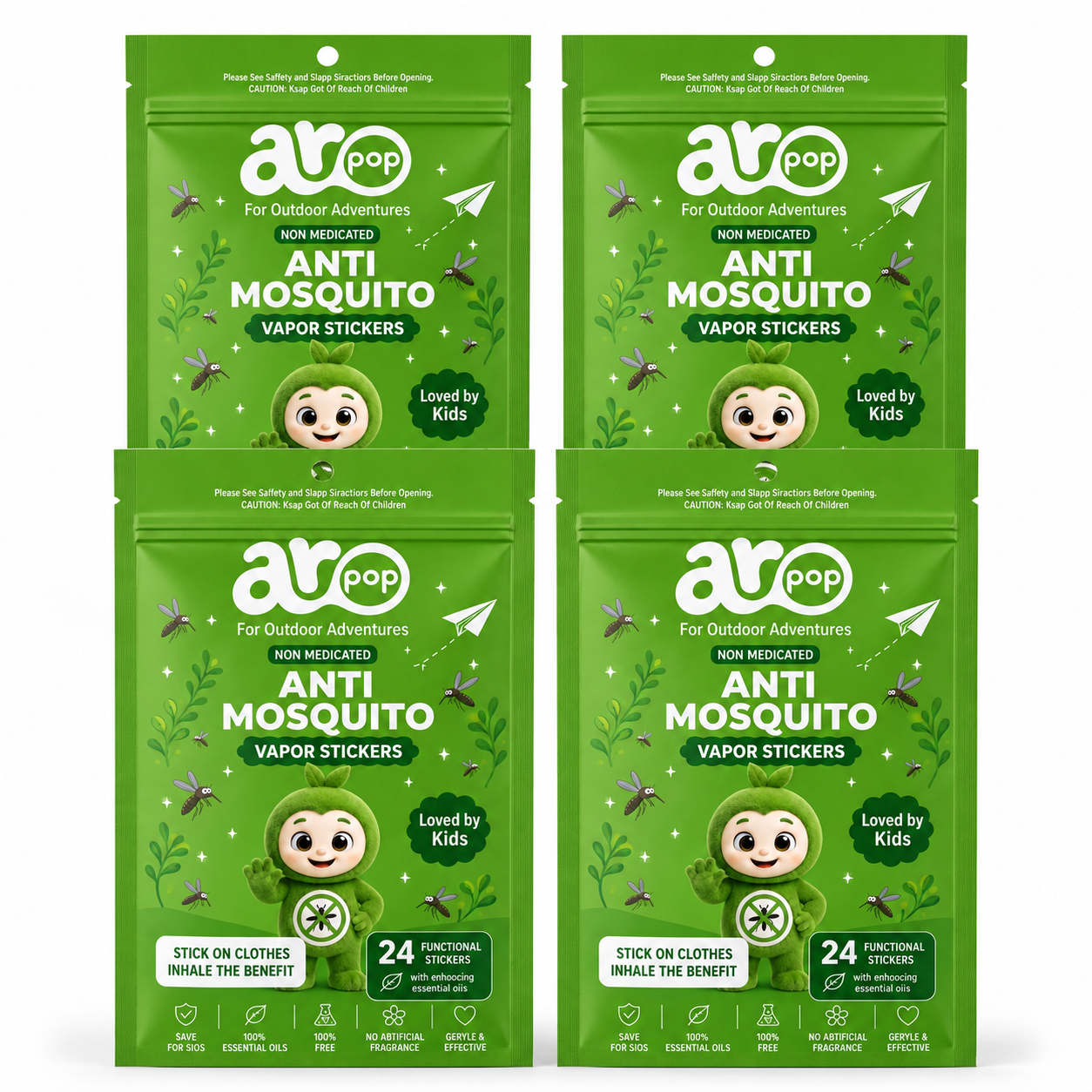 Aropop Anti Mosquito – 4-pack