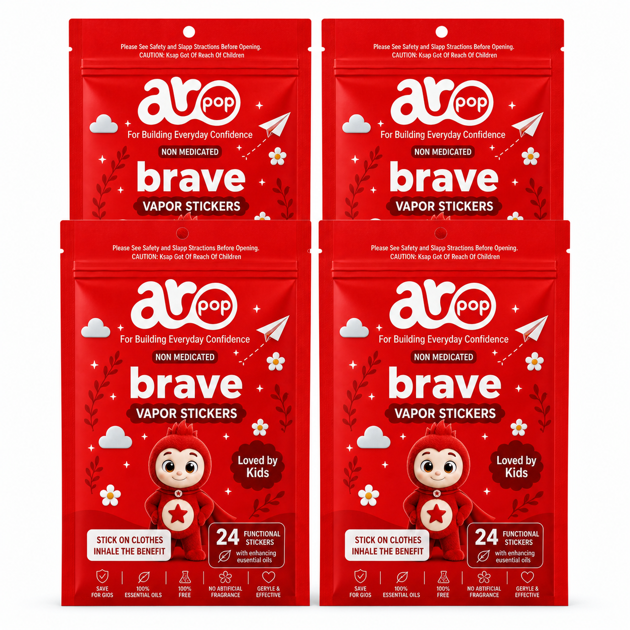 Aropop Brave – 4-pack