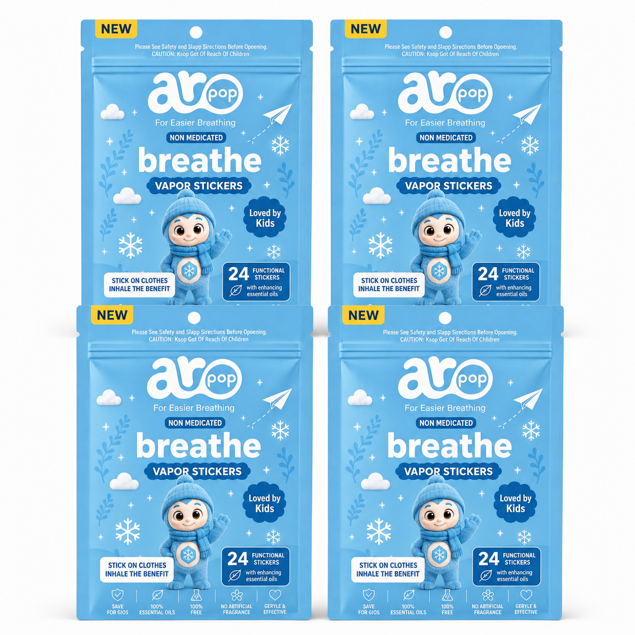 Aropop Breathe – 4-pack