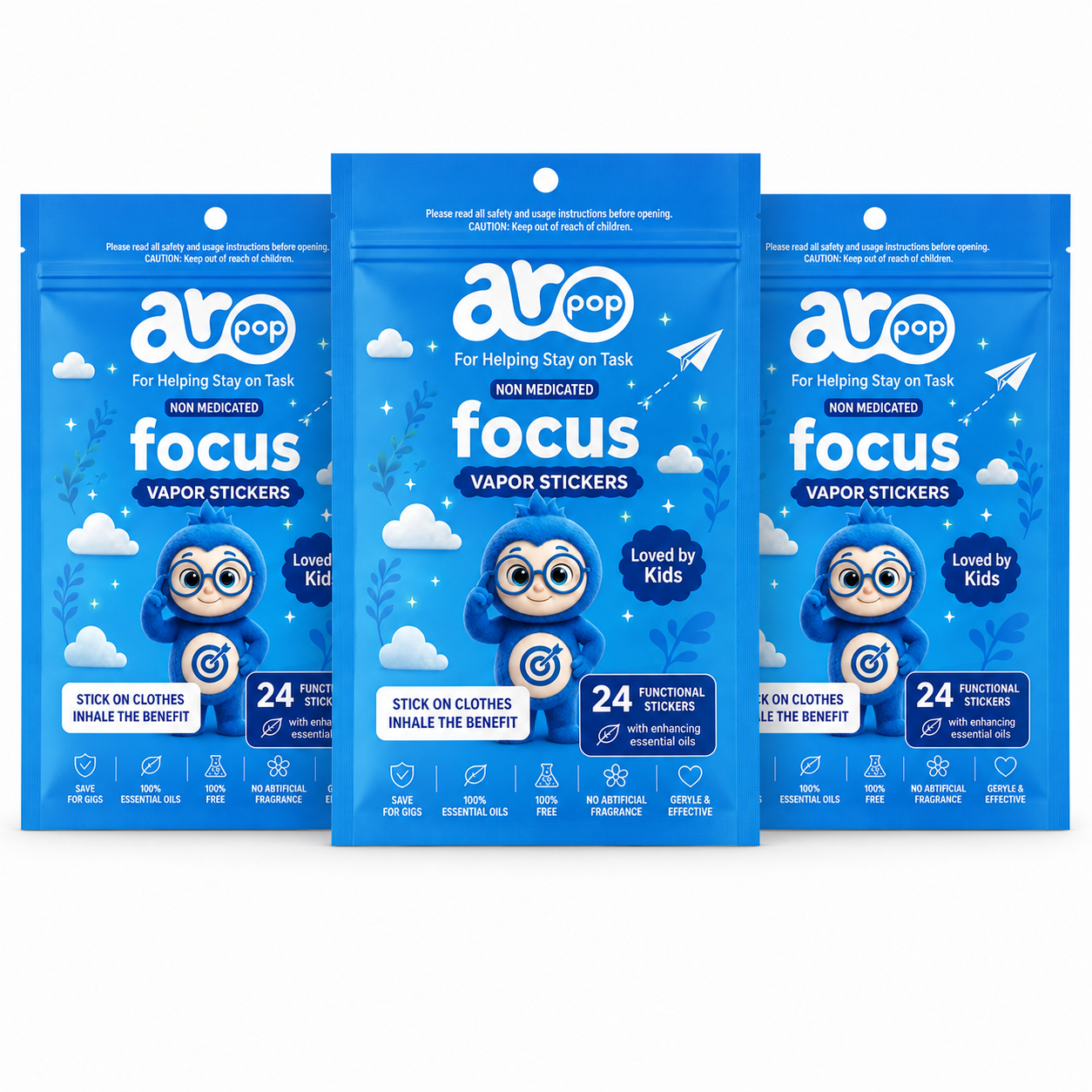 Aropop Focus – 3-pack