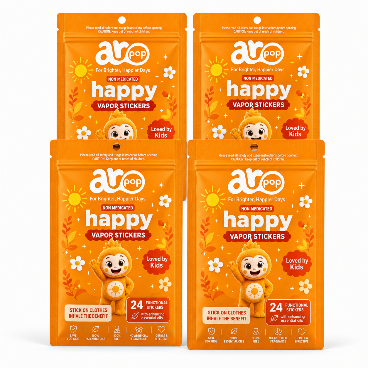 Aropop Happy – 4-pack